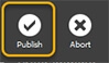 The publish screen with outlets selected