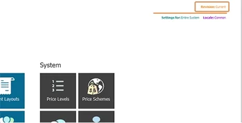The Revision Management Tool in place of the Publish button
