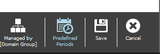 Predefined Periods at the bottom right of the availability screen