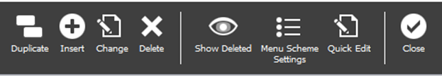 The Touchscreen Editor with the option to insert a new page