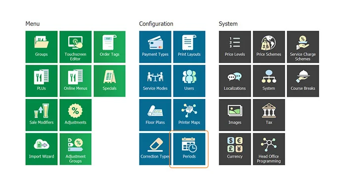 POS Management with the Periods option