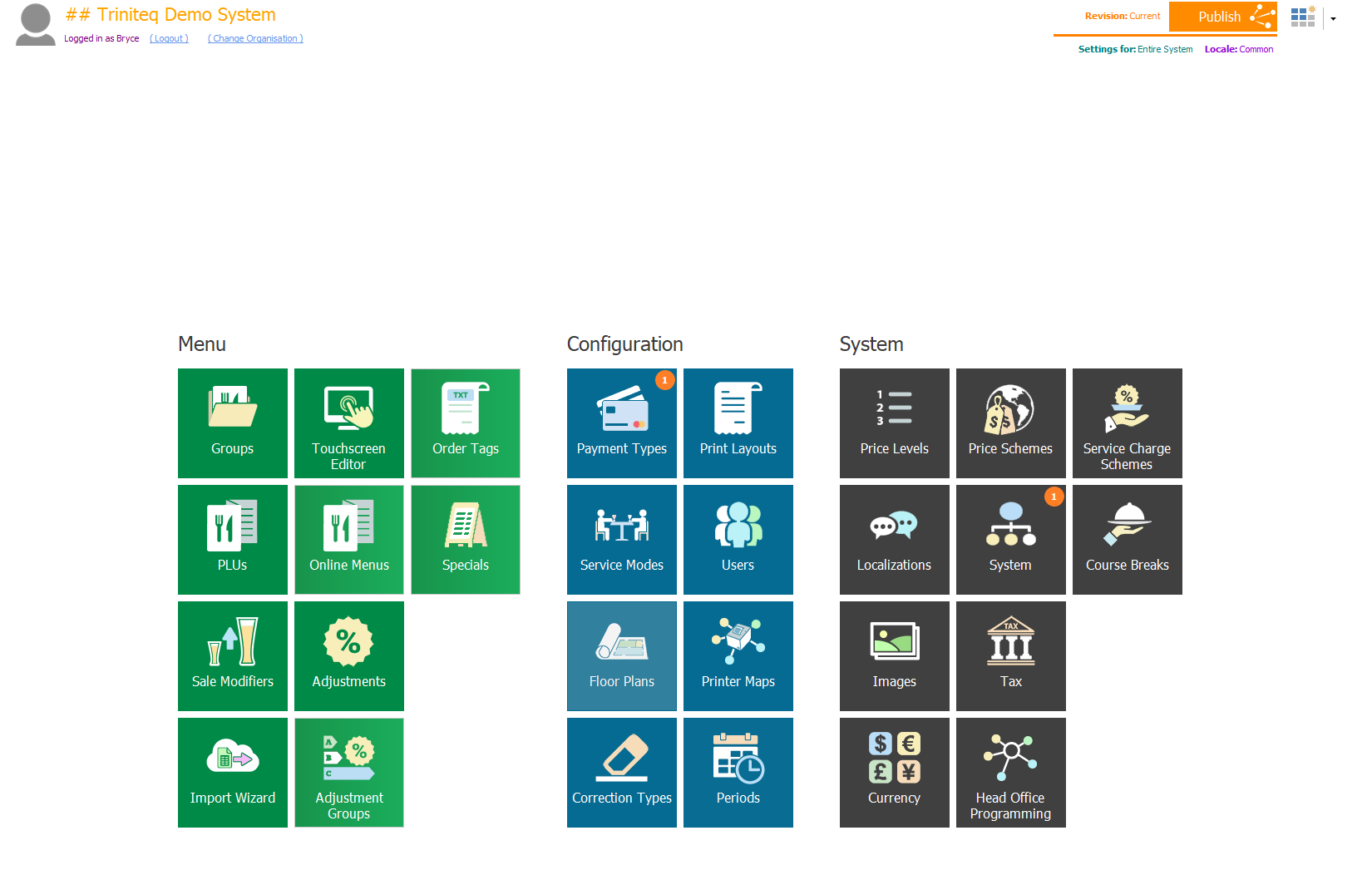 Save and Close on the touchscreen editor