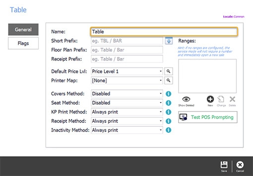 The new service mode named Table