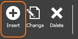 The Periods toolbar with Insert selected