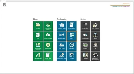 The Management Console with the Users tile