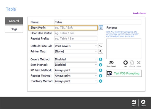 The short prefix as it appears on the ordering screen