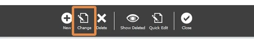 A user profile selected with Change in the Control Panel