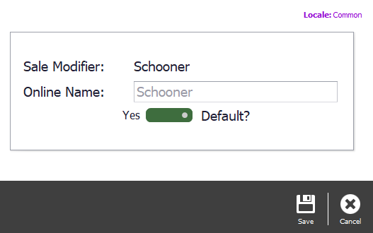 The Default option set to Yes